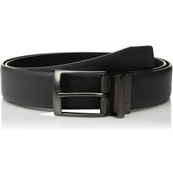 NIKE Standard Pebble Feather Edge Reversible Belt - Dark Grey/Black