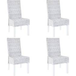 vidaXL Kubu Rattan Kitchen Chair 93cm 4pcs