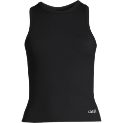 Casall Defined Rib Racerback Tank Top - Black