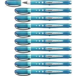Stabilo Worker + Colorful Rollerball Pen Fine Blue 10-pack