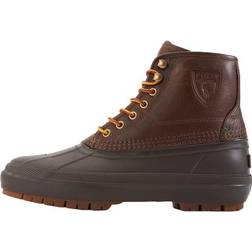 Polo Ralph Lauren Claus Tumbled Leather Boot - Chocolate Brown/Dk Brown Male