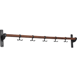 Essem Design Nostalgi Hook Rack Walnut Black Stand Hanger