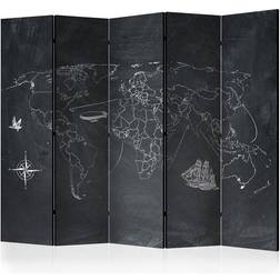 Artgeist Skærmvæg Small Travel II 225 x 172 cm Dobbeltsiddet Rumdeler