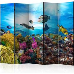 Artgeist Skærmvæg Coral Reef II 225 x 172 cm Dobbeltsiddet Rumdeler