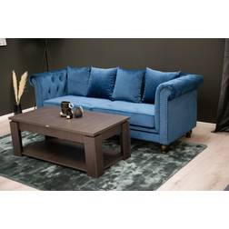 Venture Design Velvet 3-pers. Midnatsblå Sofa 3 personers