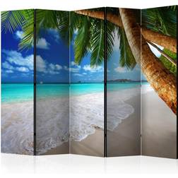 Artgeist Skærmvæg Tropical Island II 225 x 172 cm Dobbeltsiddet Rumdeler