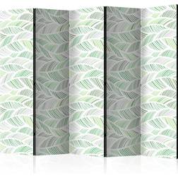 Artgeist Skærmvæg Green Waves II 225 x 172 cm Dobbeltsiddet Rumdeler