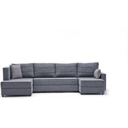 LOTO LIVING Cama Rinconera Ece Panoramik Gris Sofá