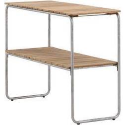 Venture Home Holmsund i Teaktræ 100 x 40 cm Natur Sølv Sidebord