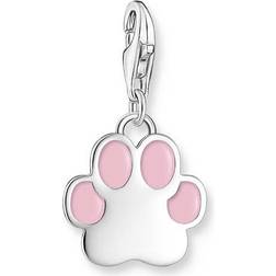 Thomas Sabo Charm pendant pink paw silver pink 2015-007-9