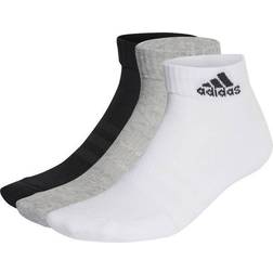 Adidas Chaussettes Basses Unisex Cushioned Sportswear Ankle Socks 3 Pairs IC1281 Gris