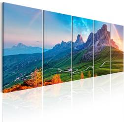 Artgeist Tableau Rainbow In The Alps I-Taille L 225 x H 90 cm Art encadré