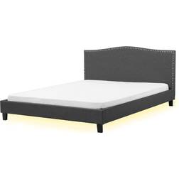 Beliani Eu Super King Bed Frame 6ft Vintage led Montpellier