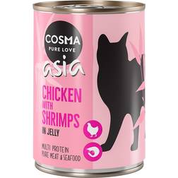 Cosma Asia Em Gelatina 6 x 400 g - Frango Com Camarèo