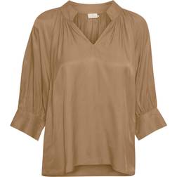 Kaffe Kadahlia 1/2 Sleeve Blouse - Petrified Oak