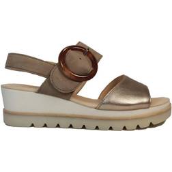 Gabor 4.5 Adults' Yeo Puder/Rabbit Women's Smart Casual Wedge Sandals