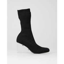 Alexander McQueen Sorte Læder Slip-On Støvler - Sort