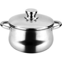 Fagor Casserole 20 cm 4 L Induction Couvercle Acier Inoxydable À Toutes Cuisinières, Silverinox, Argent