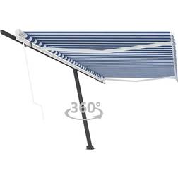vidaXL Tenda Retrattile Automatica 500x300 cm Arancione Marrone Arredo Giardino