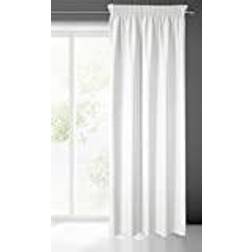 Eurofirany RITA Smooth Plain Modern Curtain with Rufflette Tape 140g m/2