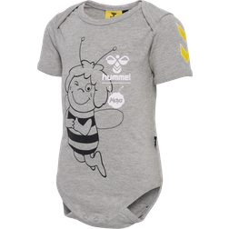 Hummel hmlMAYA kurzarm Baby-Body grey melange