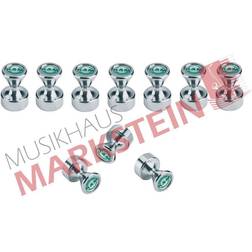 Konig & Meyer K&amp M 11581 Zinc Coated Power Magnet, Adheres Sheet Music to Stand, 10 Pieces