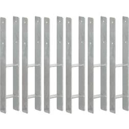 vidaXL Piquets de Clôture Support de Poteau Installation de Jardin 6x 6 pcs