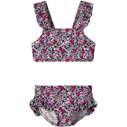 Name It Printed Bikini Set - Dark Sapphire (13213779)