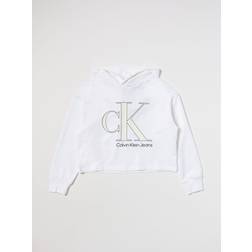 Calvin Klein Jeans Sweatshirt Kinder Weiß Weiß