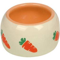 Nobby futtertrog "carrot" kleintiere cm/0,125 l beige/orange schwer