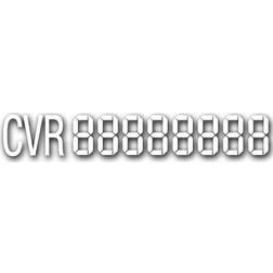 Avant Digital cvr-skilt hvid 3,3