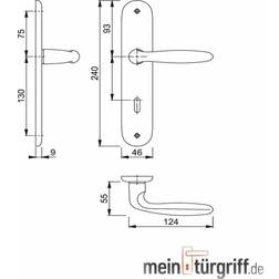 Hoppe ZT-BB 1510/273P 35-45 mm DIN EN 1906 Kl. 3 (2962220)