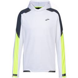 Brooks Run Visible Thermal Hoodie - White/Asphalt/Nightlife