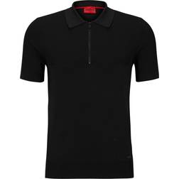 HUGO BOSS Sayfong Polo Sweater - Black