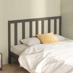 vidaXL grey, 146 Pine Bed Headboard