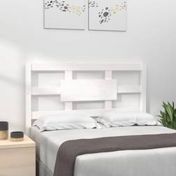 vidaXL white, 95.5 Solid Wood Pine Bed Bed Headboard