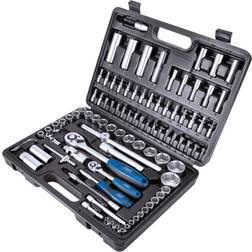 Scheppach Caisse à outils pour clés à douilles 94 pcs TB94