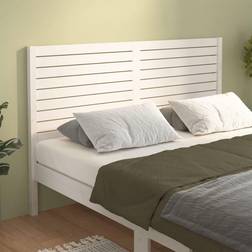 vidaXL Blanc 126x4x100 cm Bois Massif De Pin Tête de lit