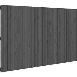 vidaXL grey, 185 Solid Wood Pine Bed Headboard