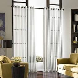 CHF Soho Voile Sheer Grommet Curtain Panel 59 by 84 Winter White
