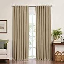 Elrene Harv Solid Textur Mörkläggning 132 cm x 213 cm Naturlig