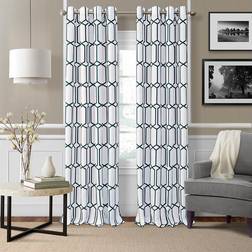 Elrene Kaiden Geometrisk Fönstergardin 132 cm B x 241 cm L