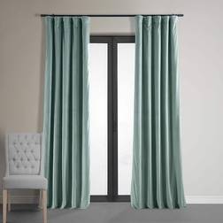 Exclusive Fabrics & Furnishings Half Price Drapes Signature Velvet Thermal Blackout Curtains 50W x 96L
