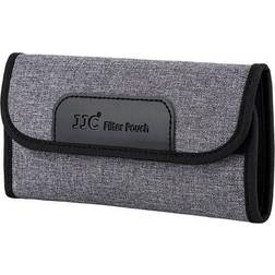 JJC fp-k4s gray filter pouch holds 4 filters up to 58mm not included filter