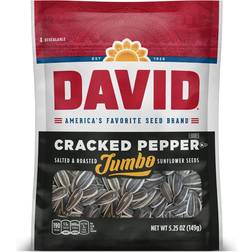 David Roasted and Salted Cracked Pepper Jumbo Sunflower Seeds, Keto