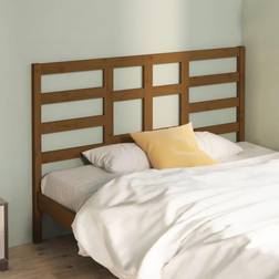 vidaXL Per Letto Ambra 156x4x104 cm In Legno Massello Di Pino Testiera