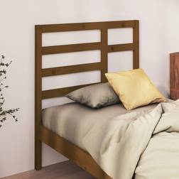 vidaXL honungsbrun 81x4x104 massiv furu Sänggavel
