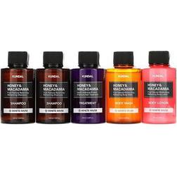 Kundal Honey & Macadamia White Musk Rejsesæt til Krop og Hår
