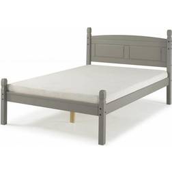 Mercers Furniture Corona Grey Wax Double Low Bed Frame
