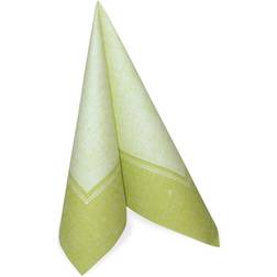 Papstar Serviettes "ROYAL Collection" pliage 1/4 40 cm x 40 cm vert clair "Linum"